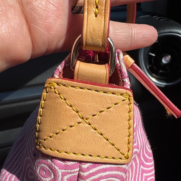 Dooney & Bourke Pink Embroidered Clutch - Picture 2 of 14